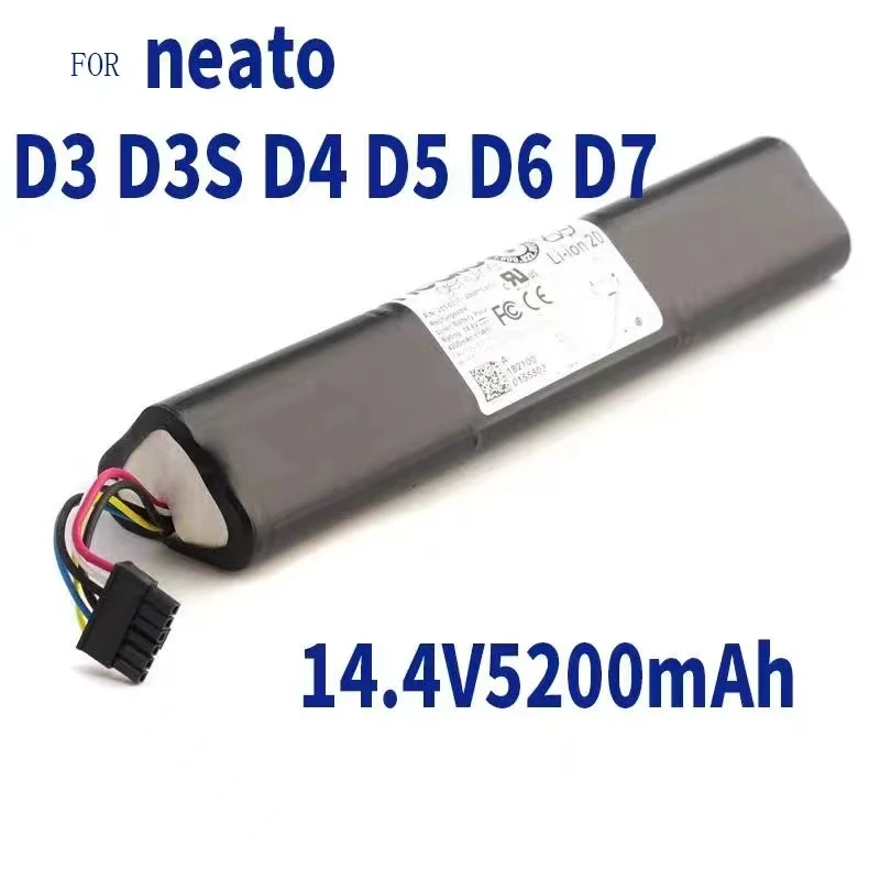 

Аккумулятор 14,4 В 5200 мАч 205-0011 для пылесоса Neato Botvac с подключением D3,D3 +,D301,D303,D502,D503,D6,D7,D701,D702,D703,D705