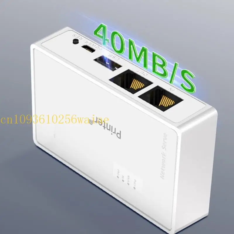 Wireless USB Networking Printer Server Sharer Computer Sharing Print Sharing Device RJ45 Printer USB Server 10/100Mbps