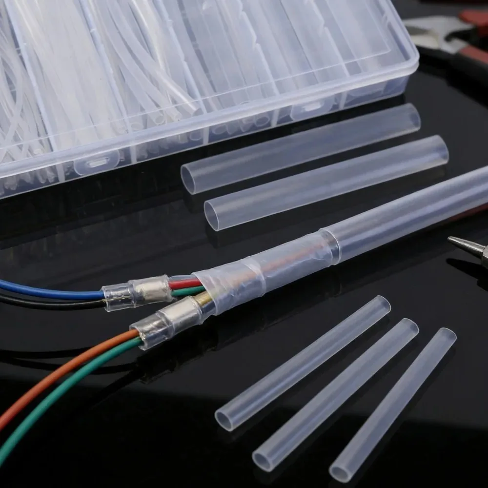 Transparent Heat Shrink Tube: Flexible Cable Sleeve and Wrapping Sheath, 1.5-13mm Diameter