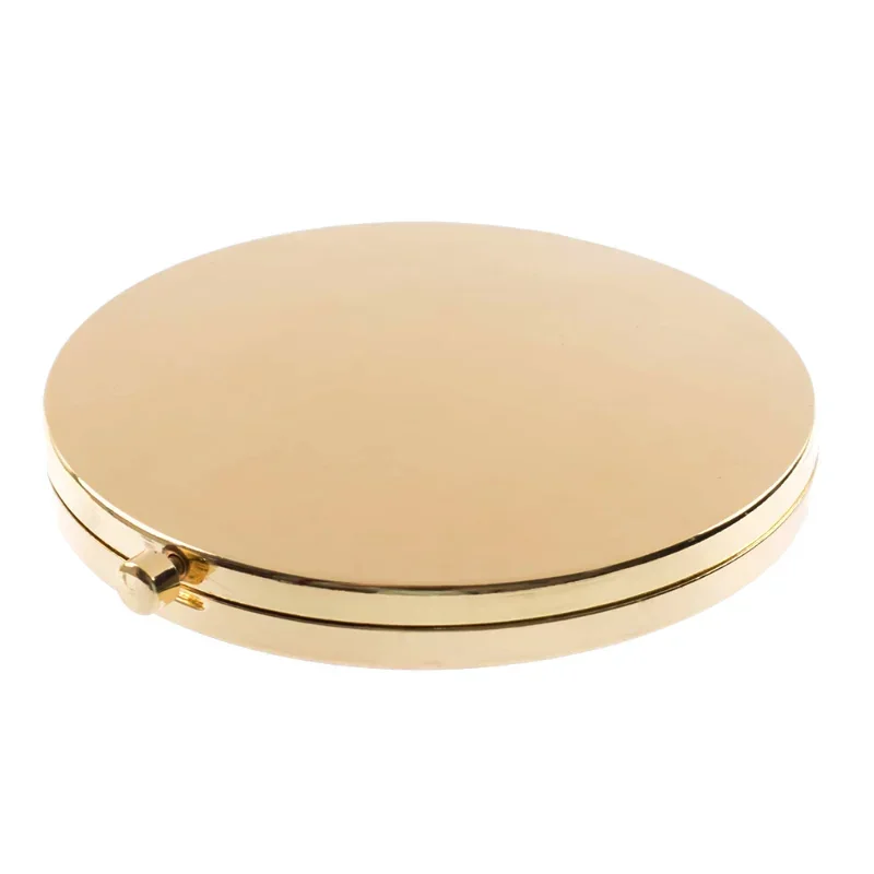 Portable Folding Mirror Mini Compact Stainless Steel Metal Makeup Cosmetic Pocket Mirror for Makeup Mirrors Beauty Accessories optical front surface mirrors diy projector accessories high reflectivity first surface mirror reflector thickness 1 1mm 2mm 3mm