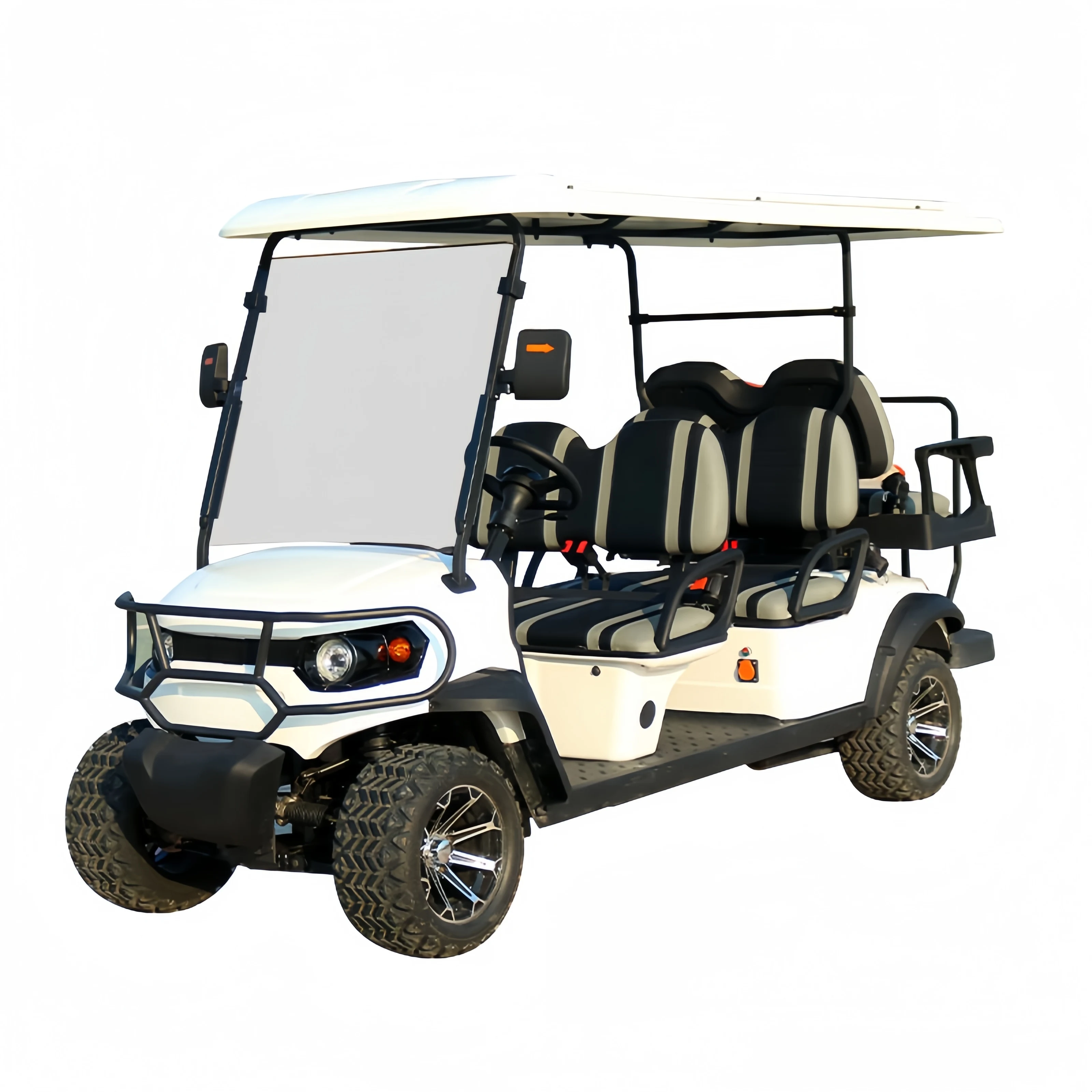 4 6 Seats 60V72V Lithium Battery Hunting Buggy Best High-Power Range Street Legal Electric Lithium Golf Cart