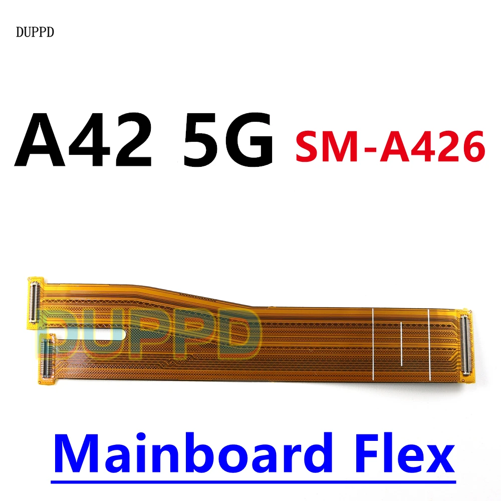 충전 보드 USB 포트+ 메인 보드 플렉스 케이블 삼성 갤럭시 A42 5G A426 A426B A426U 도크 커넥터 마더보드 15W
