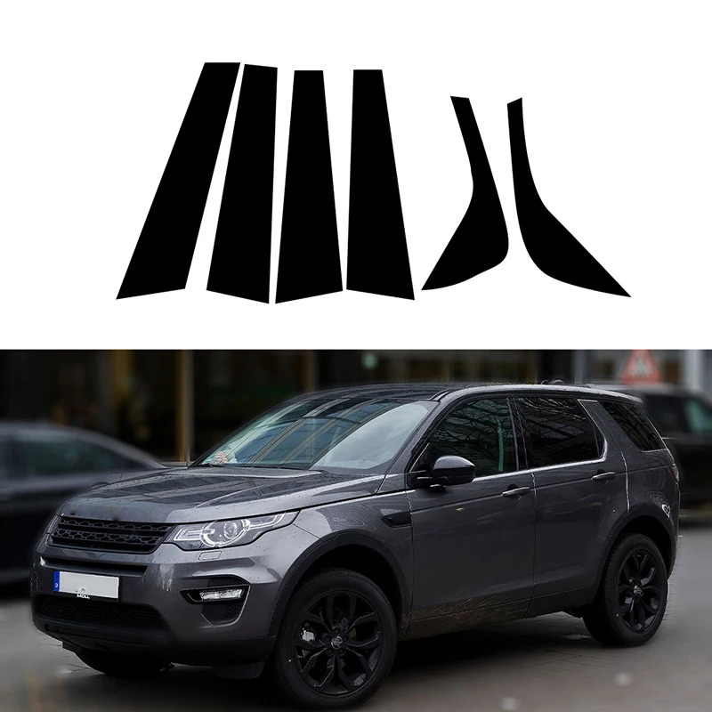 Fit For Land Rover Discovery Sport L550 2015 2016 2017 2018 2019 Window Pillar Posts Door Trim Cover Stickers Glossy Black 1