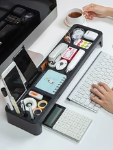  Desk Organizer Table Desktop Storage  Holder Keyboard Drawer Office Keyboard Storage Rack Home Stationery Storage Accessories 