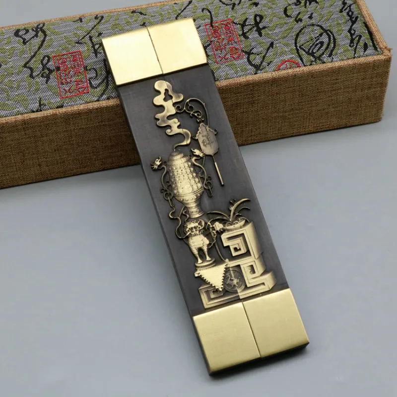 

Carving Brass Paperweight Chinese Painting Calligraphy Paperweight Classical Student Rice Paper Pressing Paperweight Pisapapeles