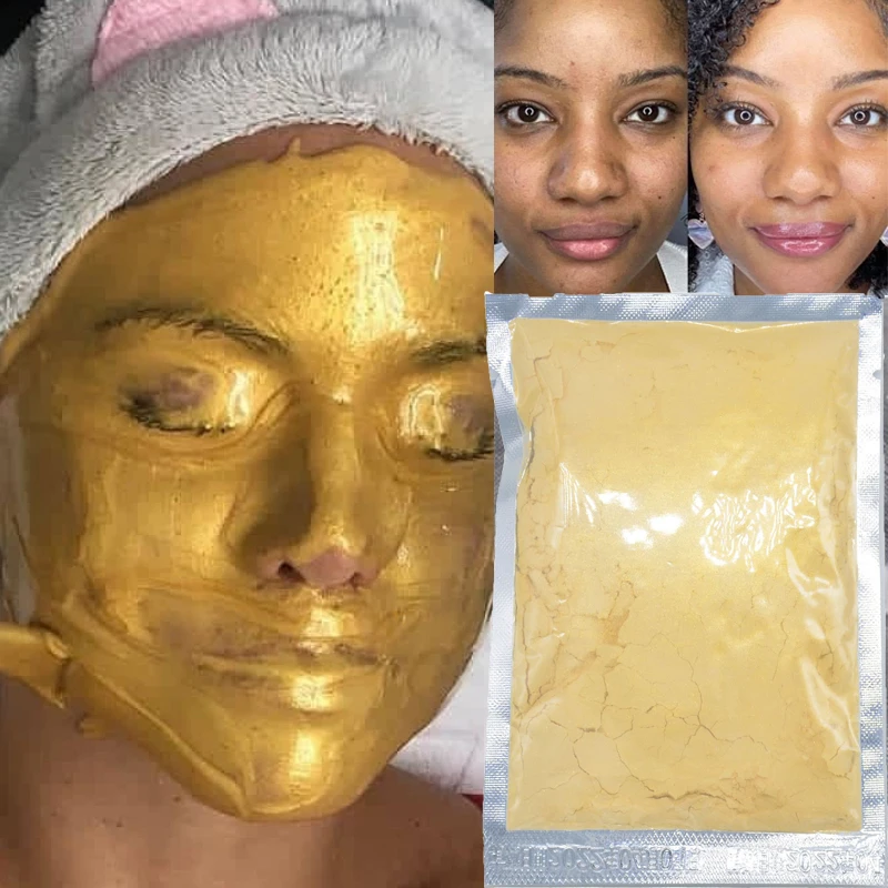 

24K Gold Active Face Mask Powder Whitening Brightening Mask Anti-aging Wrinkle Remove Blackheads Fade Spot Face Masks Skin Care