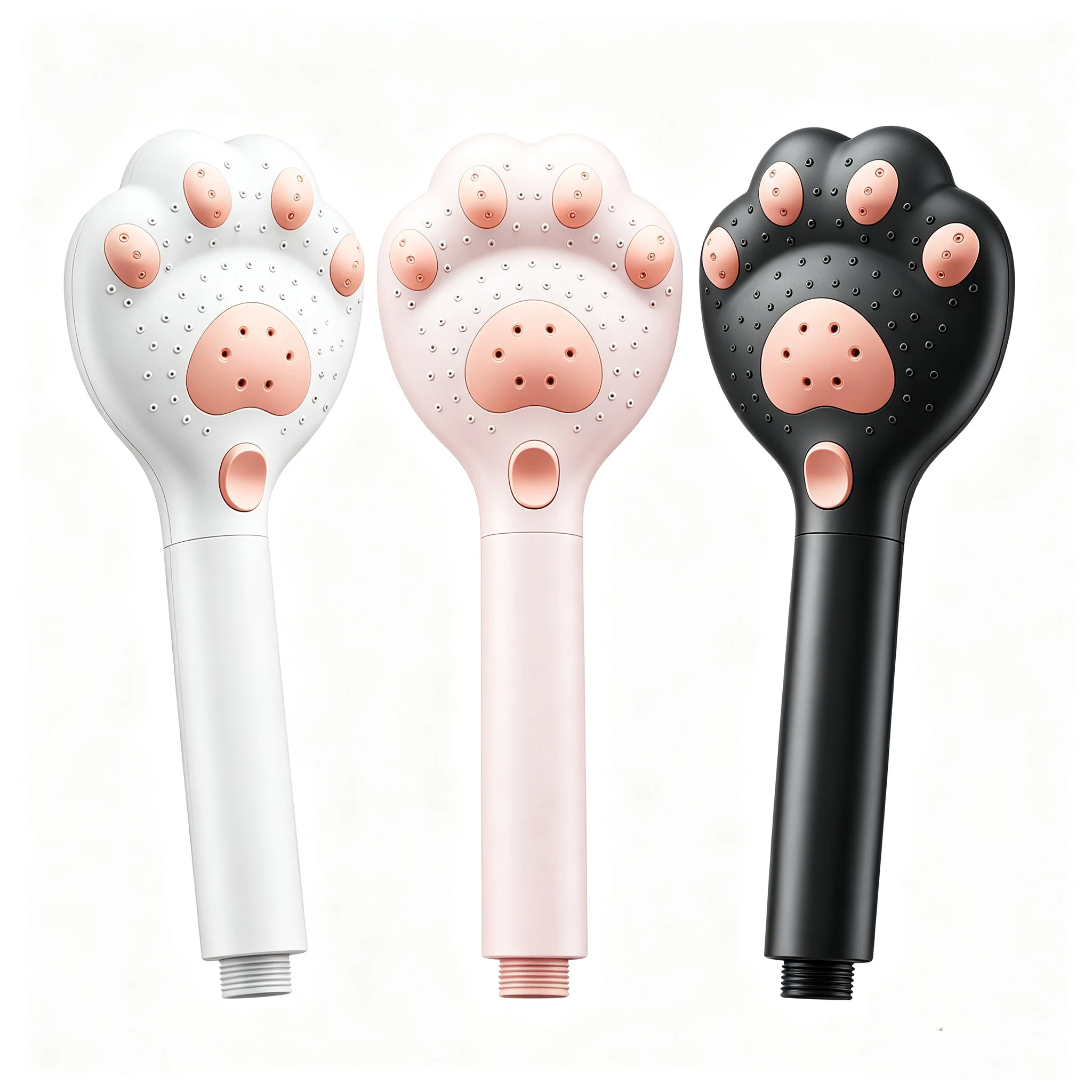 Cute Cat Paw High Pressure Filter Shower Head 3-Mode Adjustable Spray Rain Water Saving Faucet Showerheads for Bathroom Accessor