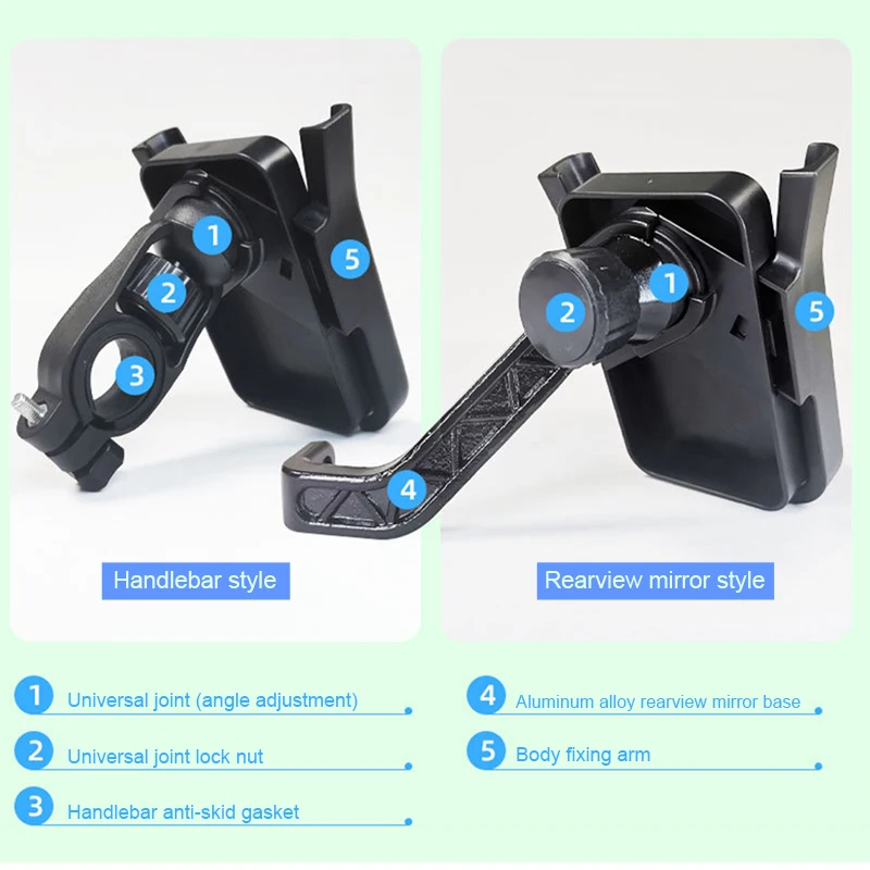 Baby Stroller Handle Bar Phone Bracket Mum Dad Handfree Mobile Phone Support Universal for Motorcycle Handlebar Cellphone Holder stroller accessories