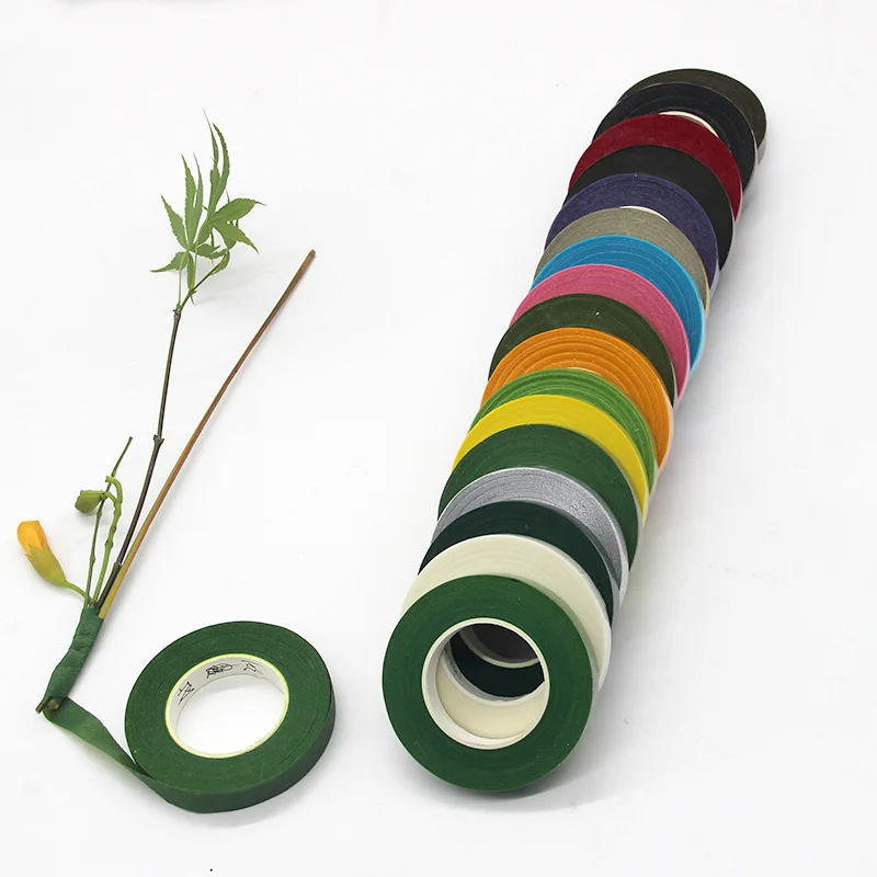 

Floral Green Tapes 12mm*45m/ROLL Tape Corsages Buttonhole Artificial Flower Stamen Wrap Florist Green Tapes Stretchy Tape