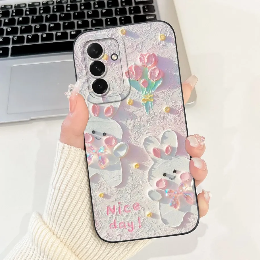 Floral Shockproof Soft Bumper Phone Case - Flower Design Cover