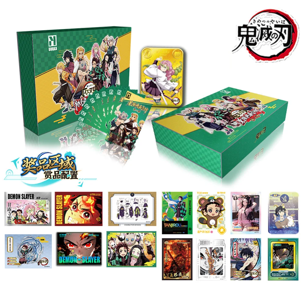 

Demon Slayer Collection Cards Booster Box Puzzle Quicksand Rare Anime Table Playing Game Board Cards Children's toy blind box