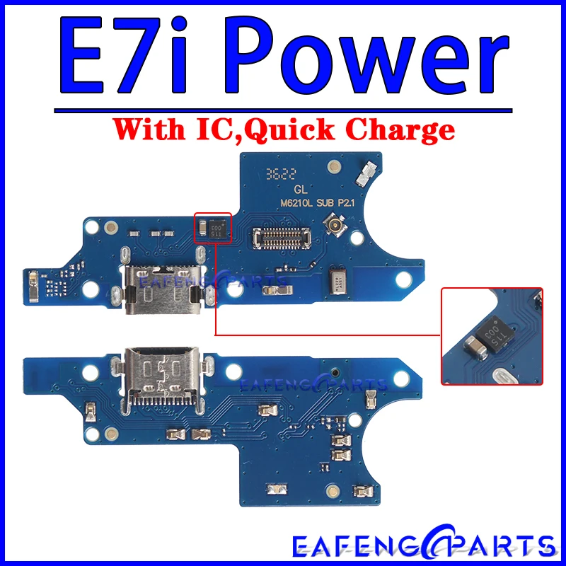 모토로라 모토 E5 E6 E6i E6S E7 E7i 용 USB 도크 충전기 커넥터, 고 플러스 전원 충전 보드 모듈 플렉스 포트