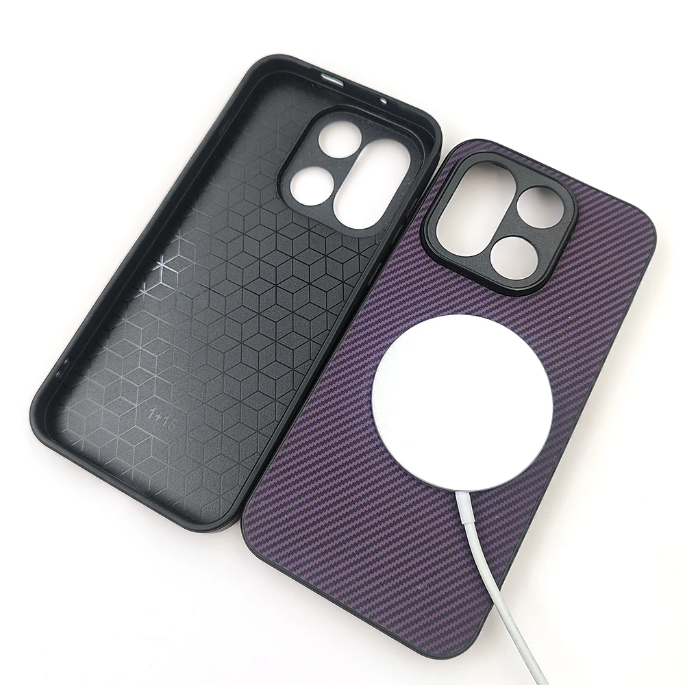Luxury Magnetic Carbon Fiber Shockproof Phone Case