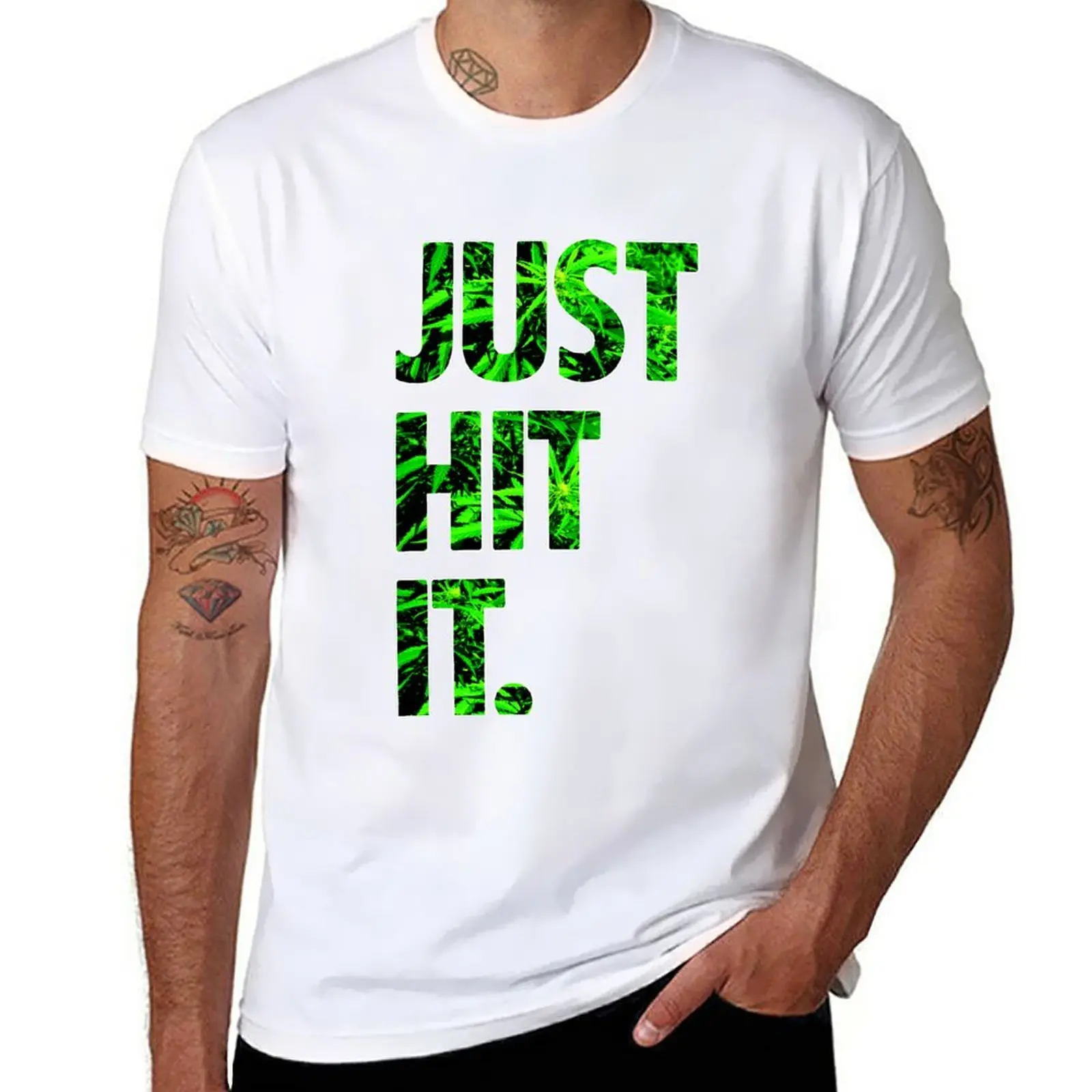 

New Weed Just Hit It T-Shirt hippie clothes aesthetic clothes mens workout shirts