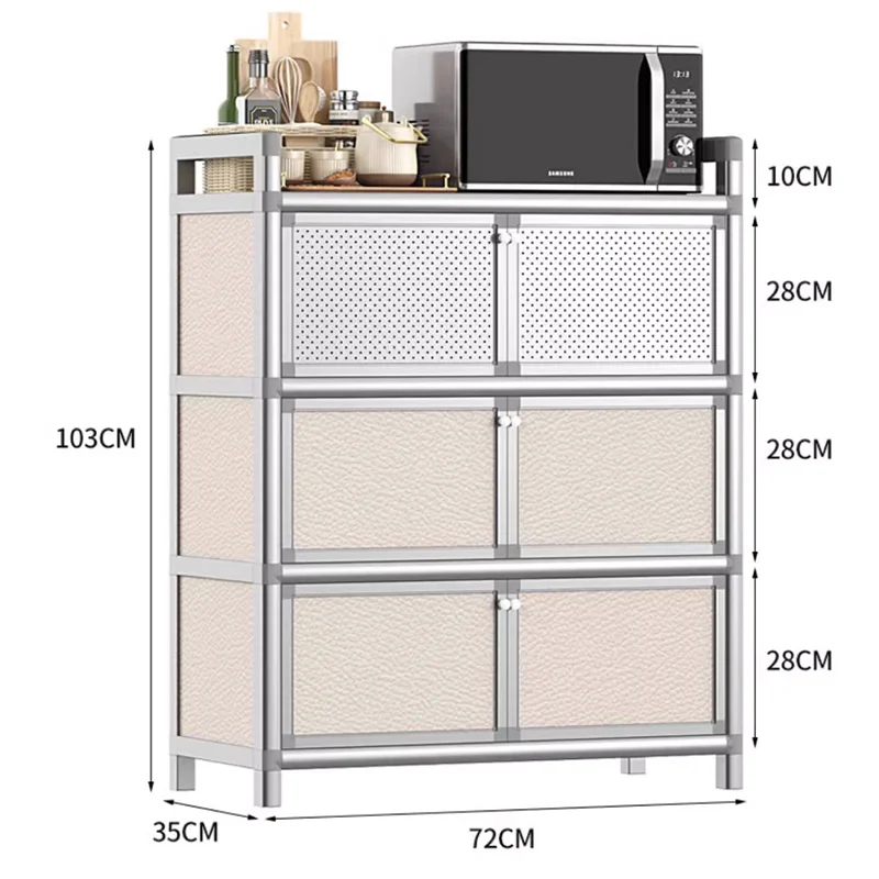 Accent Storage Sideboard Shelf Corner Nordic Cabinet Kitchen Cabinets Modern Container Armarios De Cocina Furniture Parts DWH