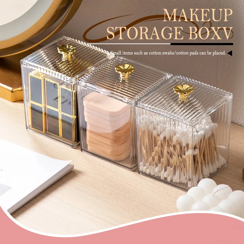 MakeupCottonPadStorageBoxforCottonSwabRodCosmeticsJewelry