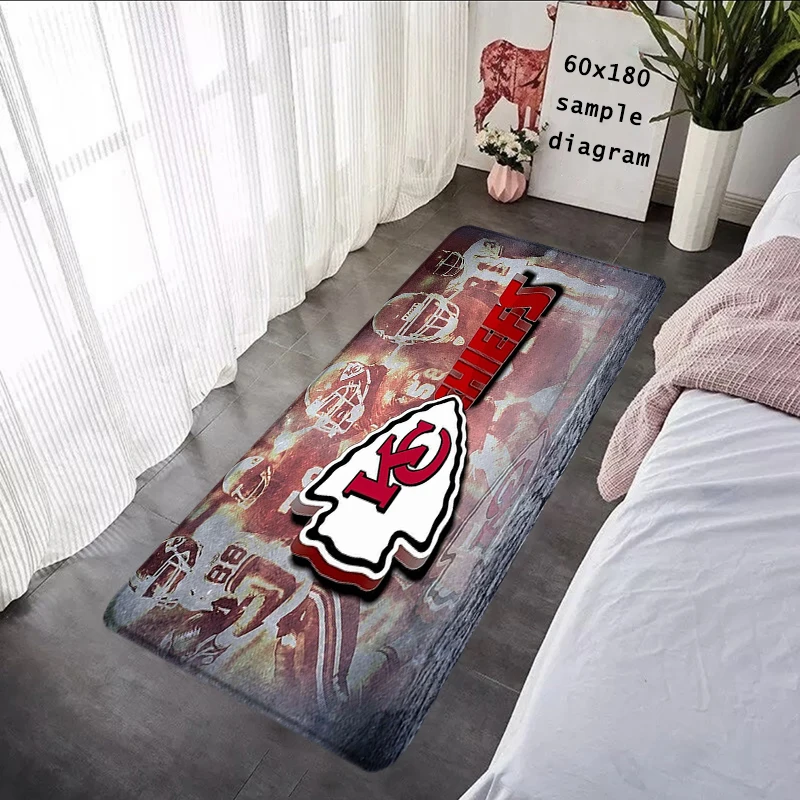 thumbnail image 1 of Felpudo de entrada, alfombra de pasillo, alfombra de salón, alfombra de baño, alfombra de rugby antideslizante, 1 of 5
