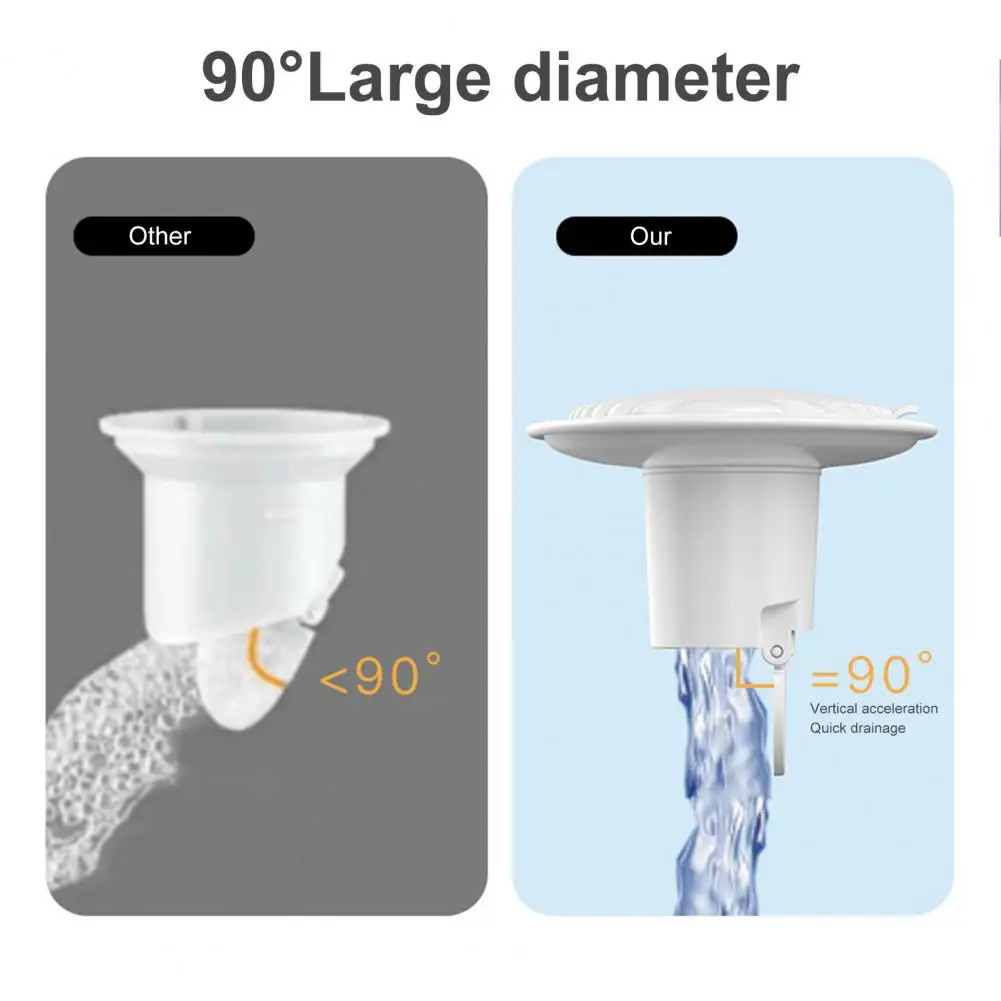 Sewer Strainer PVC Shower Floor Drain Easy Installation Anti-smell Durable Bathroom Toilet Kitchen Floor Drain Core