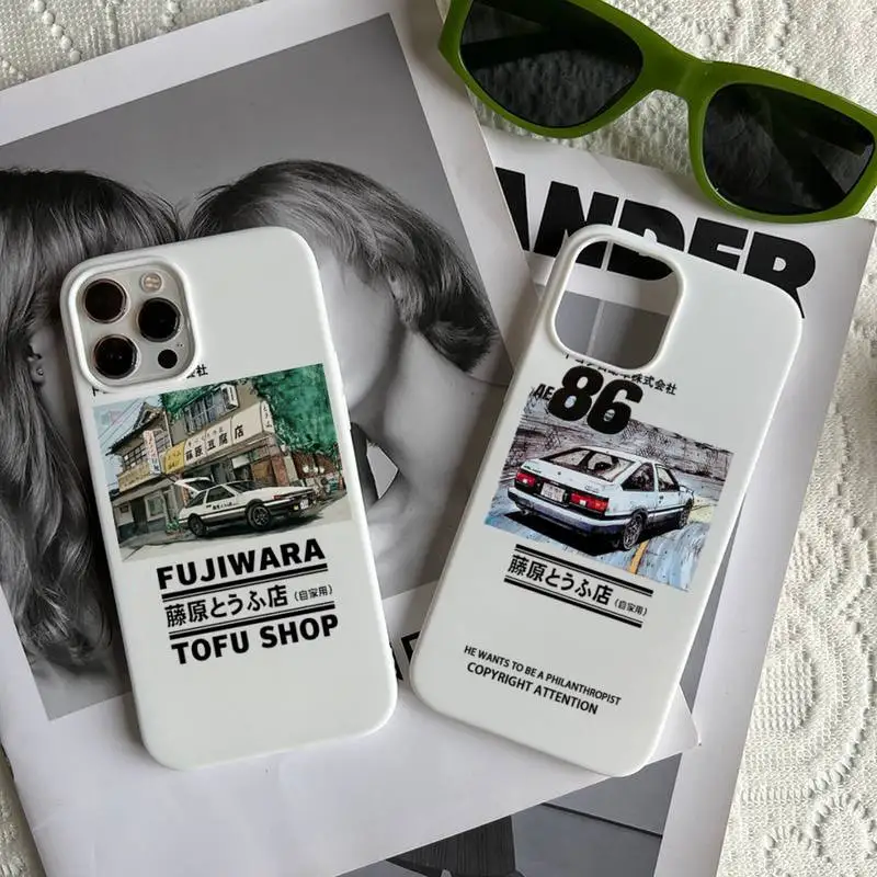 Anime Initial D AE86 Tail Light Art Shockproof Phone Case Cover