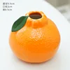 Orange Vase Ceramic Hydroponic Plant Utensils Living Room Office Ornaments Creative Flower Arrangement Small Vase 6