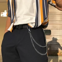 Punk Style Metal Fashion Jeans Chain Accessories Pendant Versatile Pants Chain Key chain Hip-Hop Waist Chain 3