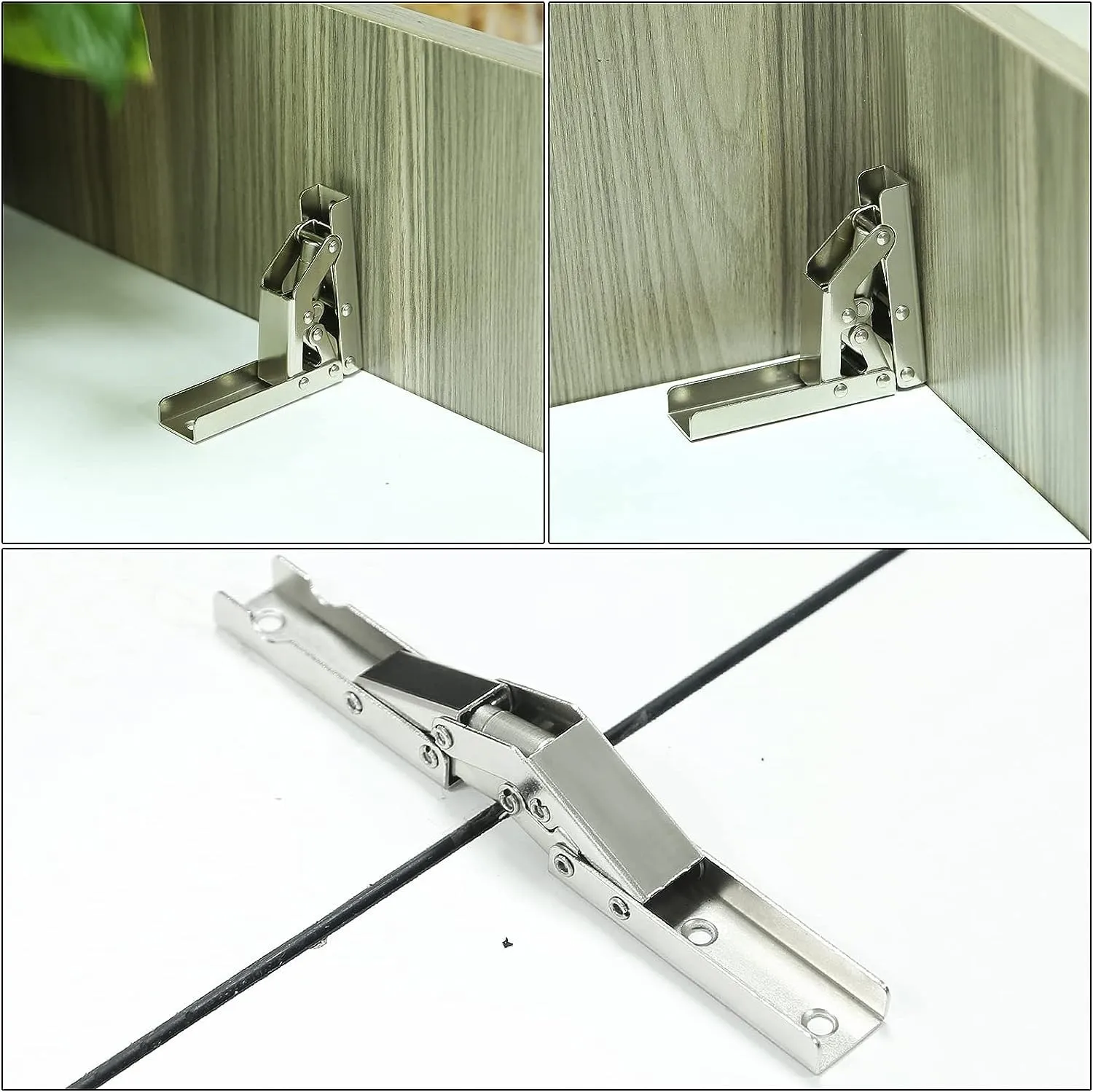 dobradiça sem furos, hardware de mola plana