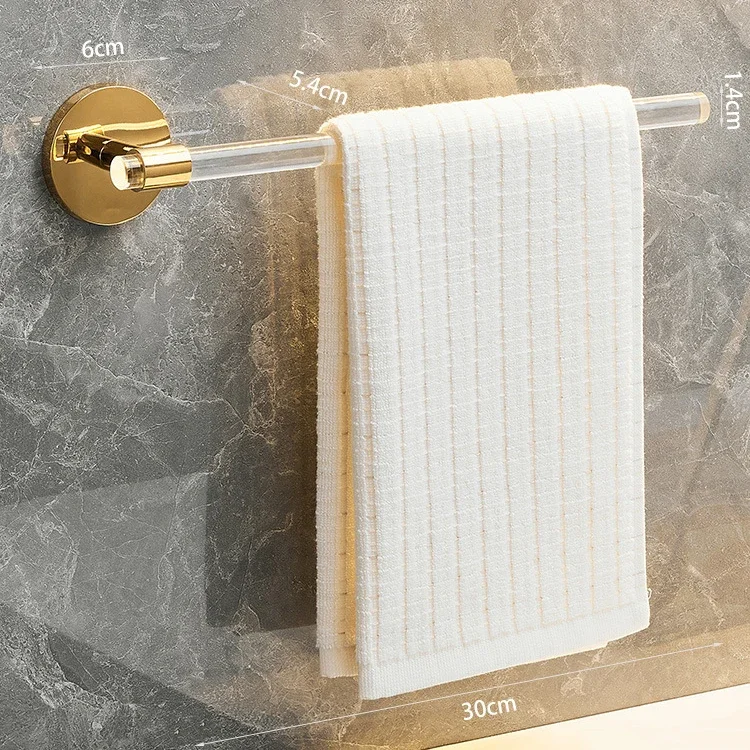 Gold Silver Bath Towel Bar Roll Tissue Paper Holder Rack For Bathroom Storage Shelf Hanger Toilet Toiletries Kitchen Accessories