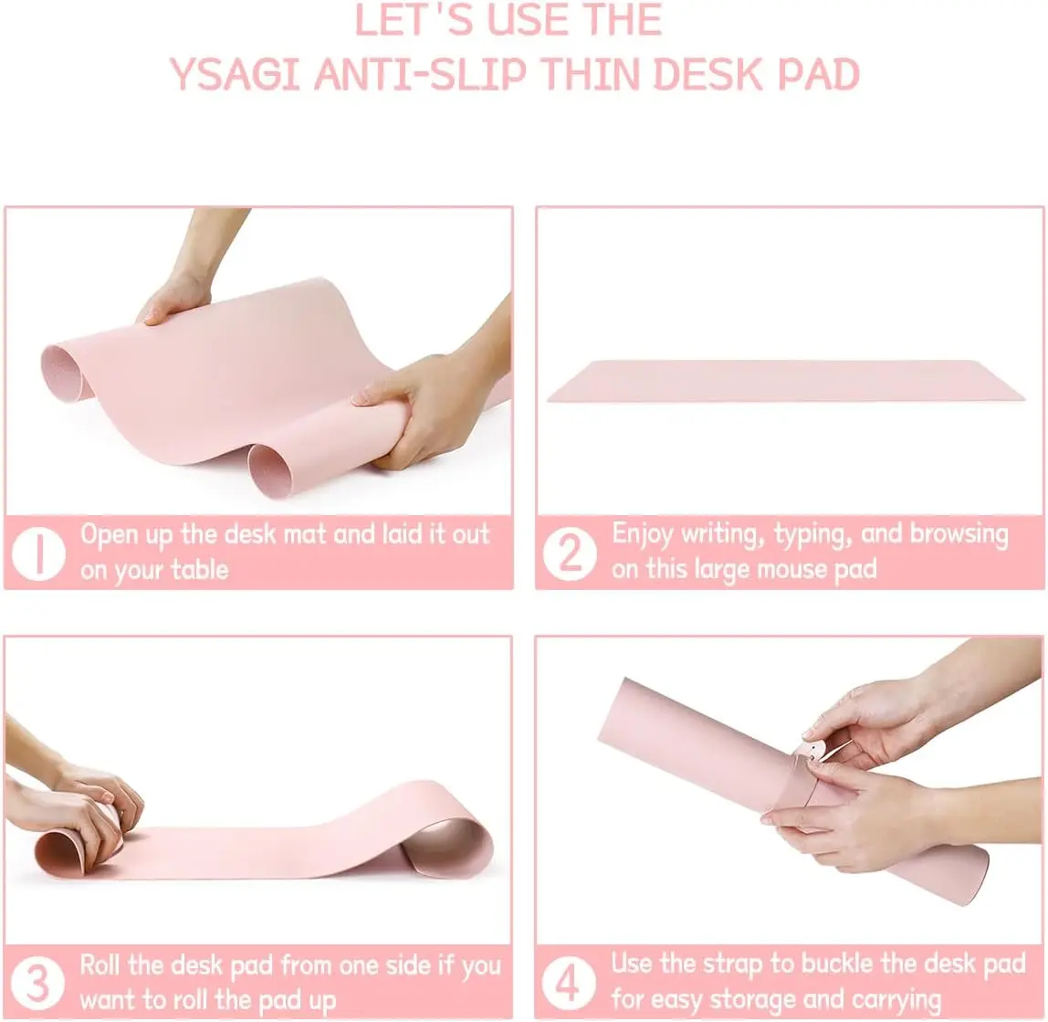 60X35CM Office Desk Pad,Waterproof Leather Desk Table Protector,Easy Clean Laptop Desk Writing Mat for Office Work/Home/Decor 5
