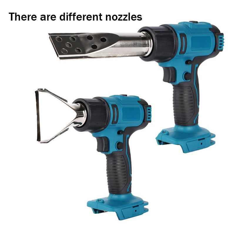 Heat gun 2500W Cordless Electric Heat Gun 0-550℃Temp Adjustab Heating Equipment Hot Air Machine Compatible for Makita 18Vbattery 6