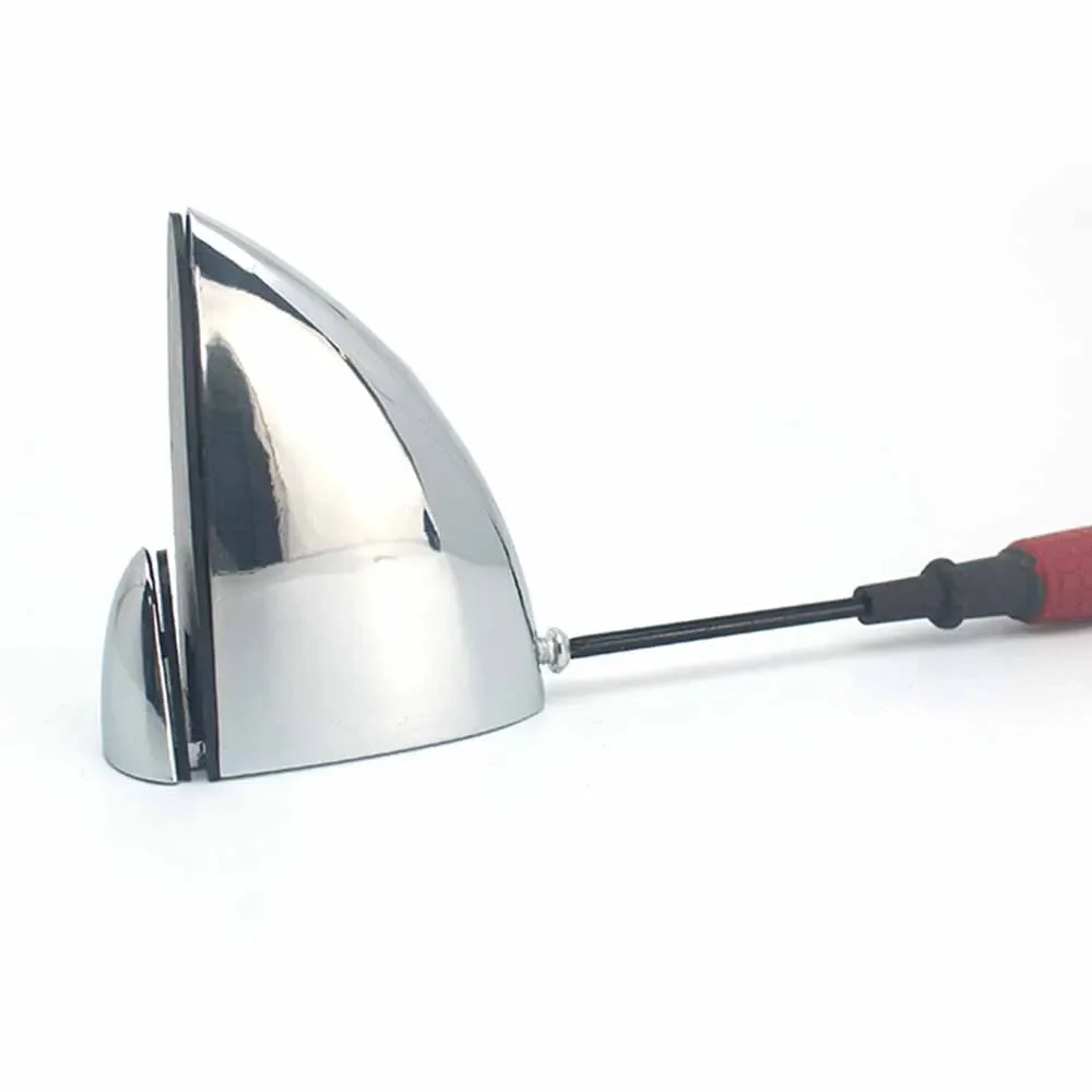 Lot De 4 Supports Réglables Pour étagères - En Bois Acajou Et Alliage De Zinc - Blanc