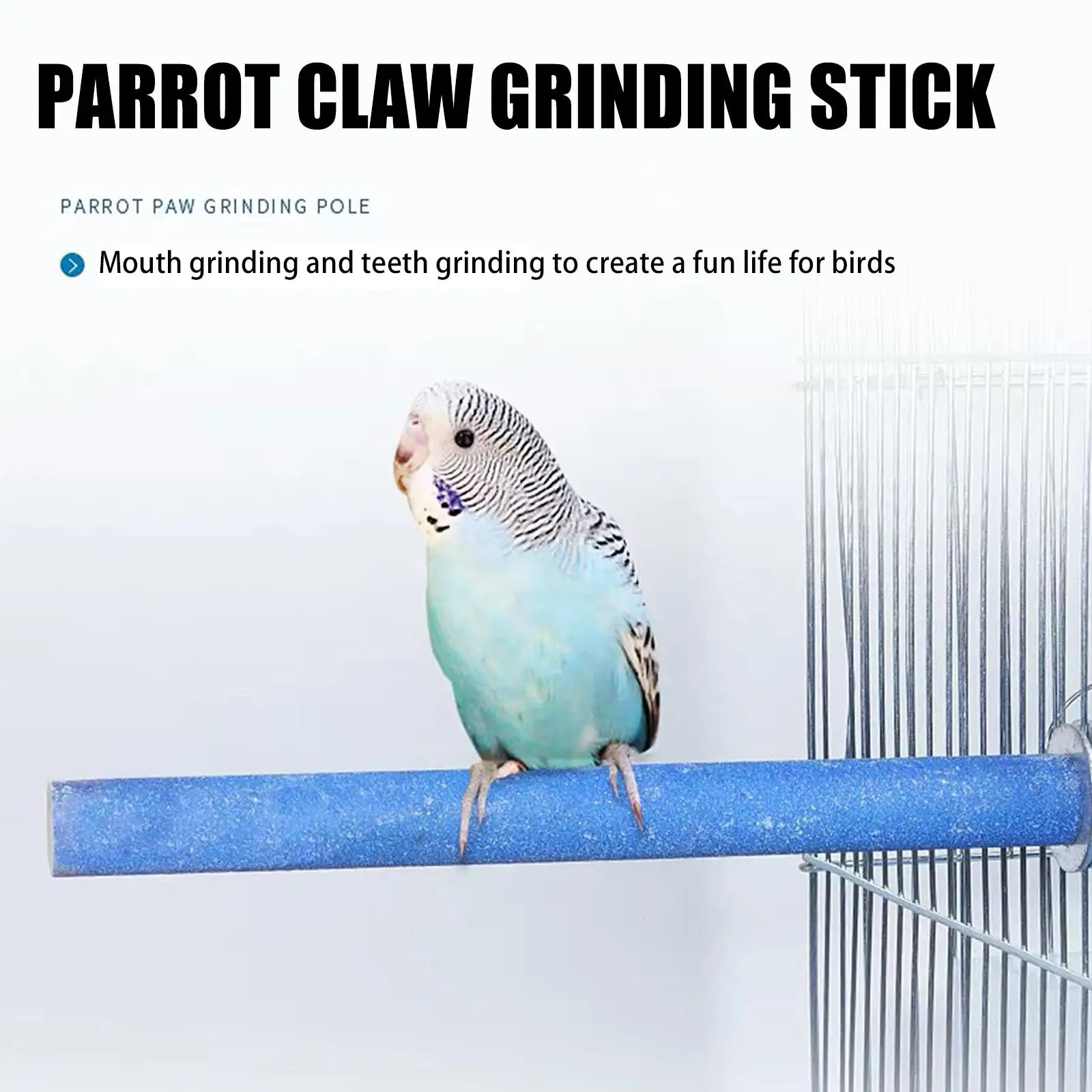 Colorful Beak Grinding Stick Non-toxic Parrot Paw Stick Eco-friendly Creative Reusable Durable Funny Portable Pet Bird Supplies