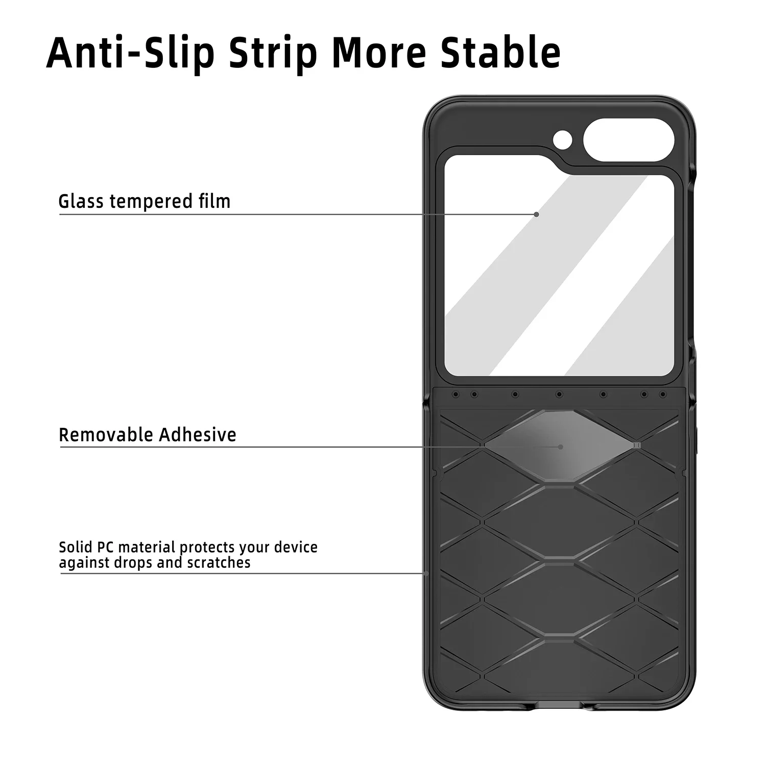 Luxury Leather Shockproof Hard Shell Cover with Full Chain Protection