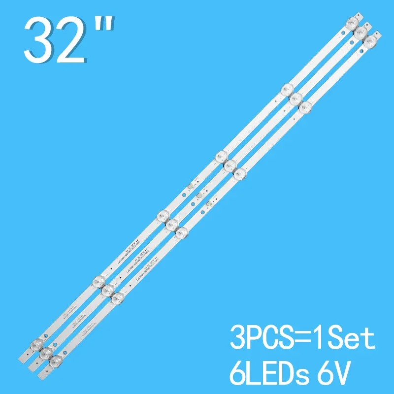 

3PCS LED Bar For LB-C320X14-E12-L-G2-SE3 MS-L1850 V2 SVJ320AG2 32D2000 SVJ320AK3 SVJ320AL1SVJ320AL6 STV-LC32T840WL PH32U20DSGW