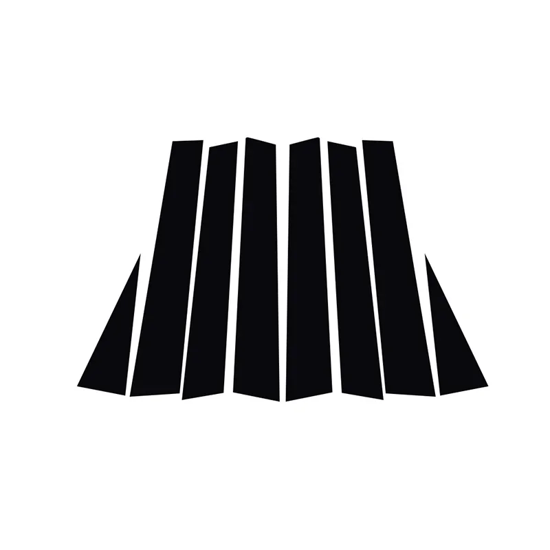 닛산 X 테일 로그 2008-2010 2011 2012 2013 문짝 창 기둥 포스트 트림 몰딩 커버 키트, 장식 액세서리, 세트당 8 개