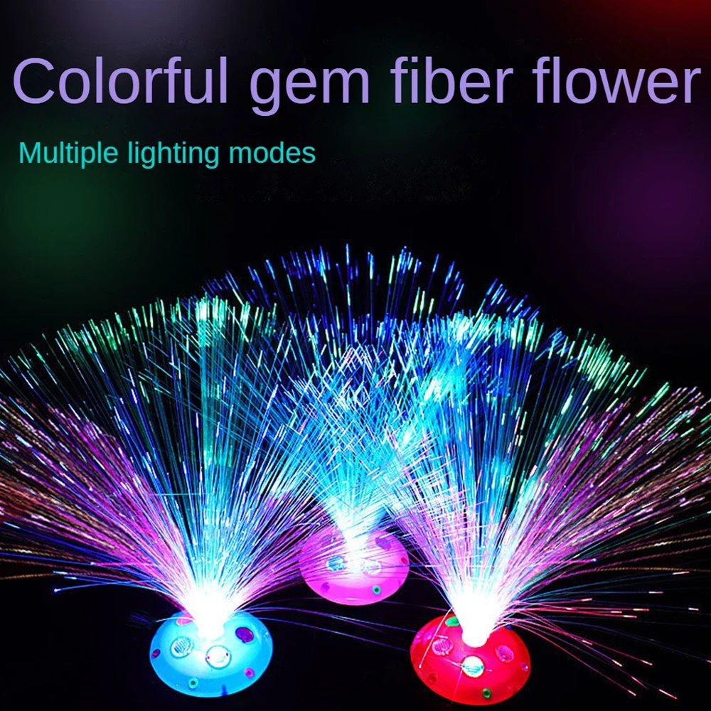 Description Picture 3 of itemColored LED Fiber Optic Light Night Lamp Holiday Christmas Wedding Decoration Stars Shine In The Dark Kids Toys Nighting Lamps