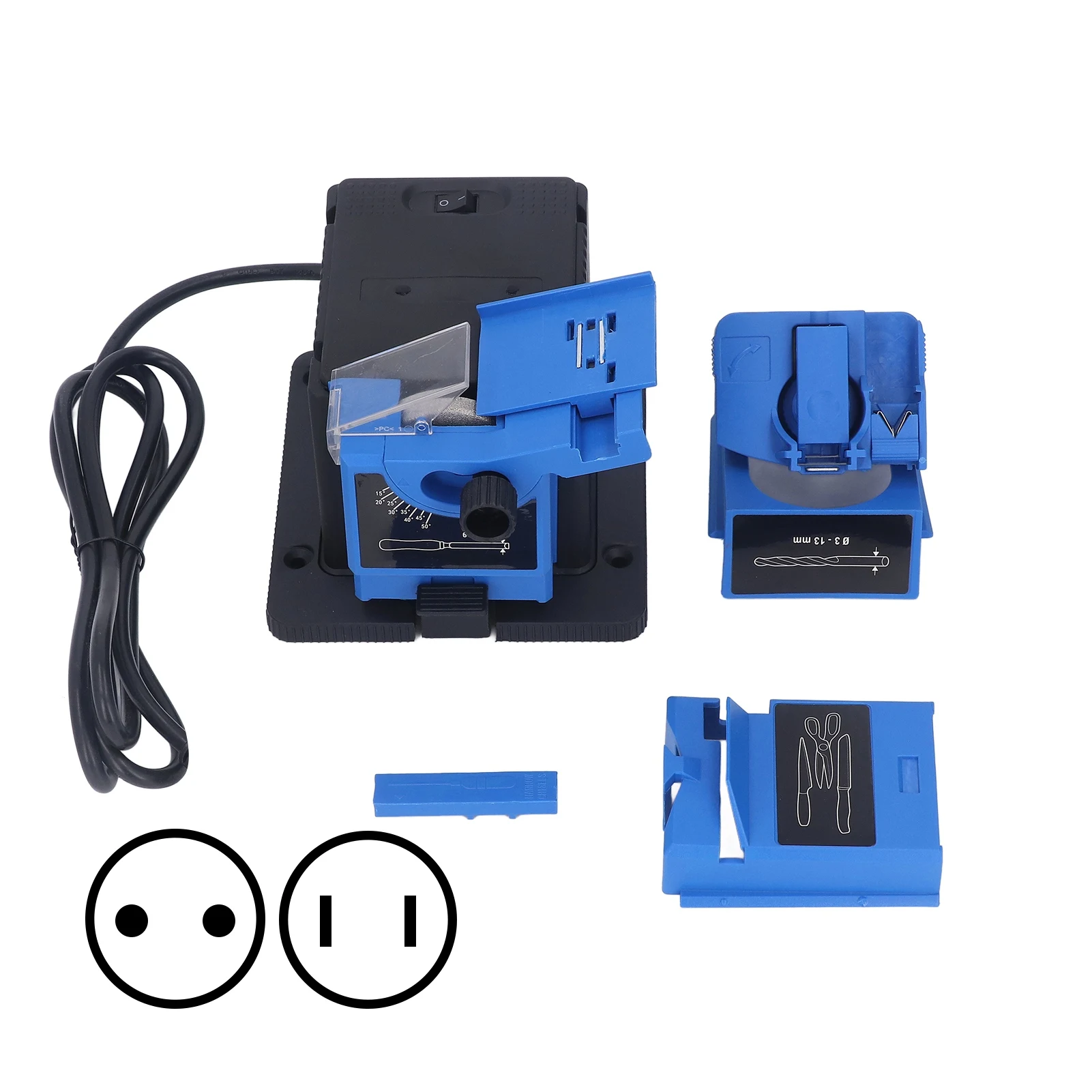Electric Sharpener Multi Task Sharpener High Strength  Resistance Multifunctional Adjustable for Scissors for Chisels 6