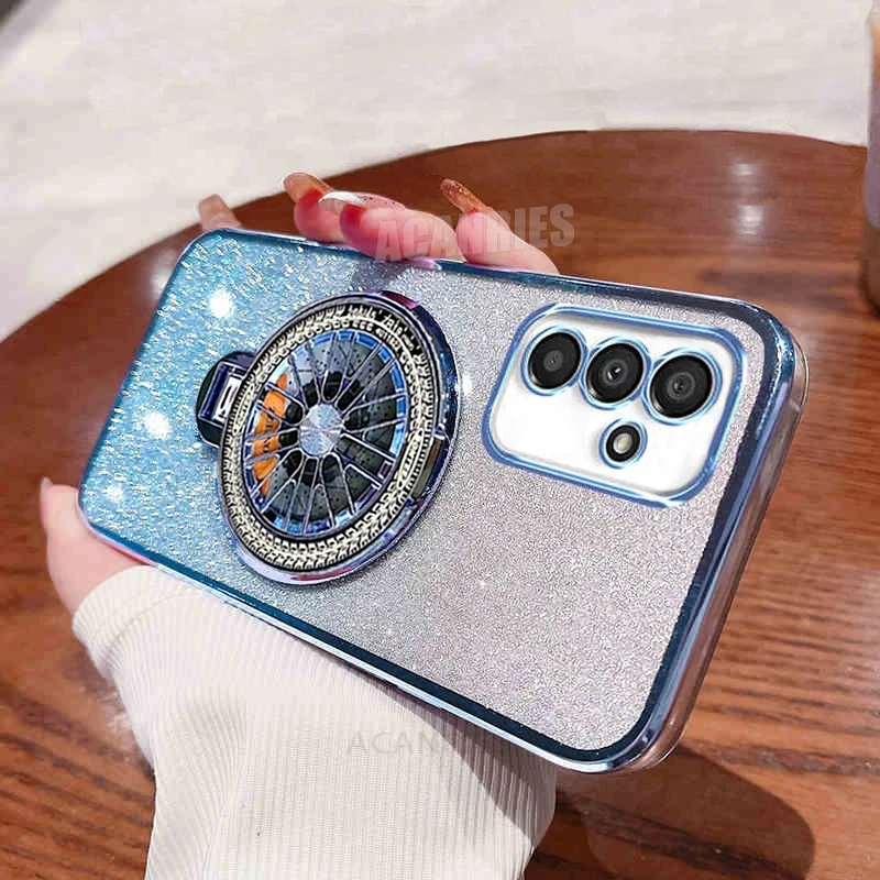 Elegant Rotating Stand Holder with Luxury Plating and Silicone Cover