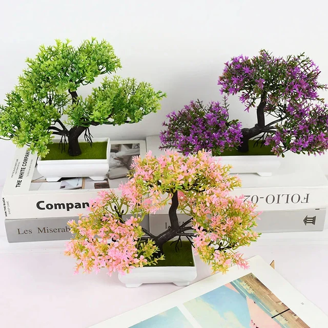 Artificial Plants Bonsai Small Tree Pot Fake Plant Flowers Potted Ornaments For Home Room Table Decoration Hotel Garden Decor 1 Artificial Plants Bonsai Small Tree Pot Fake Plant Flowers Potted Ornaments For Home Room Table Decoration Hotel Garden Decor 1