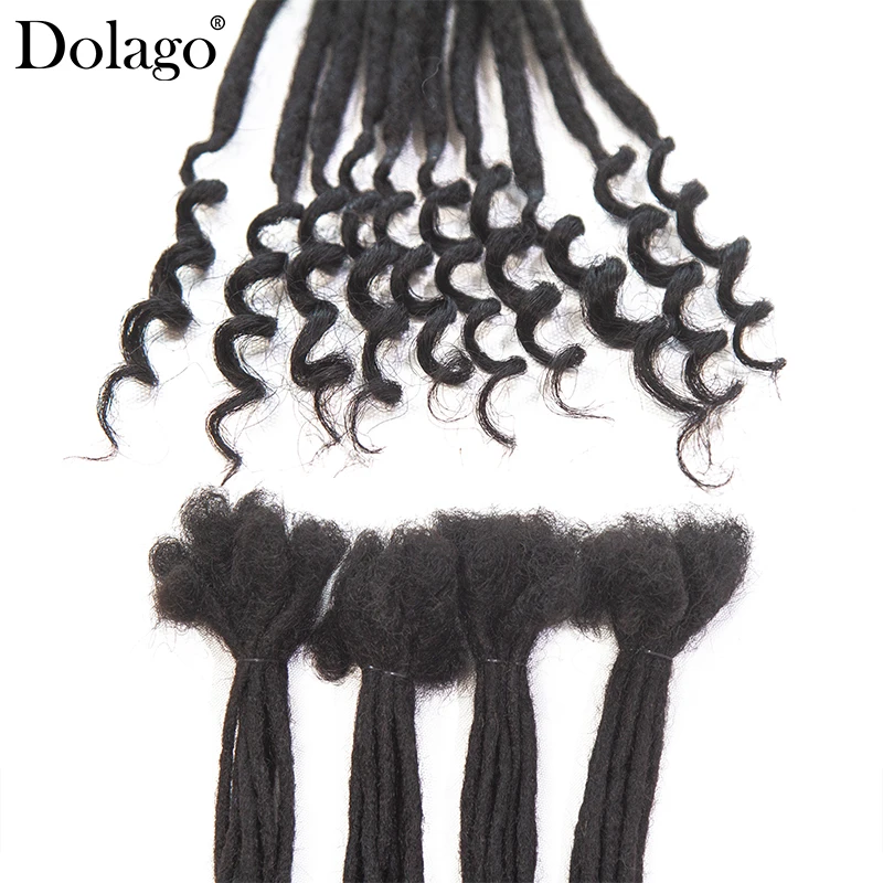 Dreadlocs Haar verlängerungen lockige Enden afro verworrene lockige menschliche Flechthaar häkeln Zöpfe böhmisch gewelltes Bulk-Haar zum Flechten