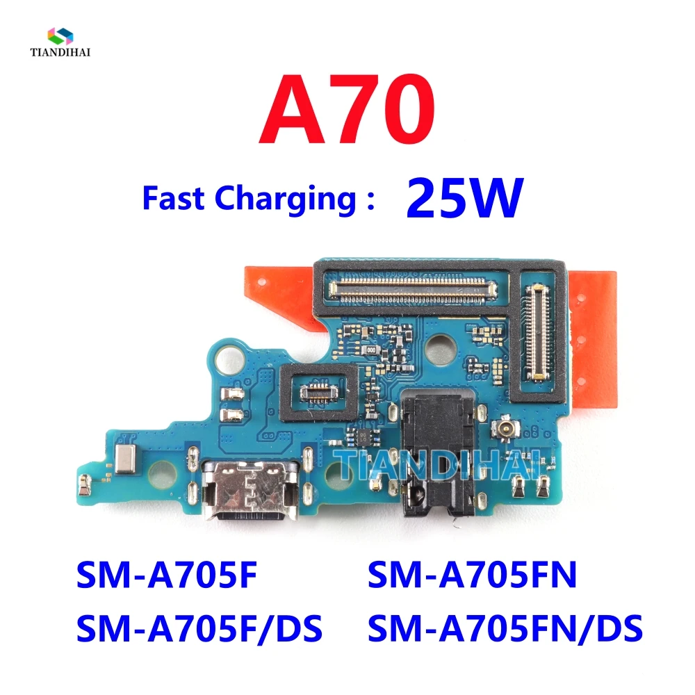 USB Charger Board Connector Main Flex Cable For Samsung Galaxy A70