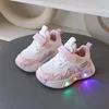 Fashion Girl Shoe 2024Autumn New Light Up Kid Sneakers Breathable Kid Shoes Versatile Boy Tennis Shoes Light Casual Shoes Tenis 3
