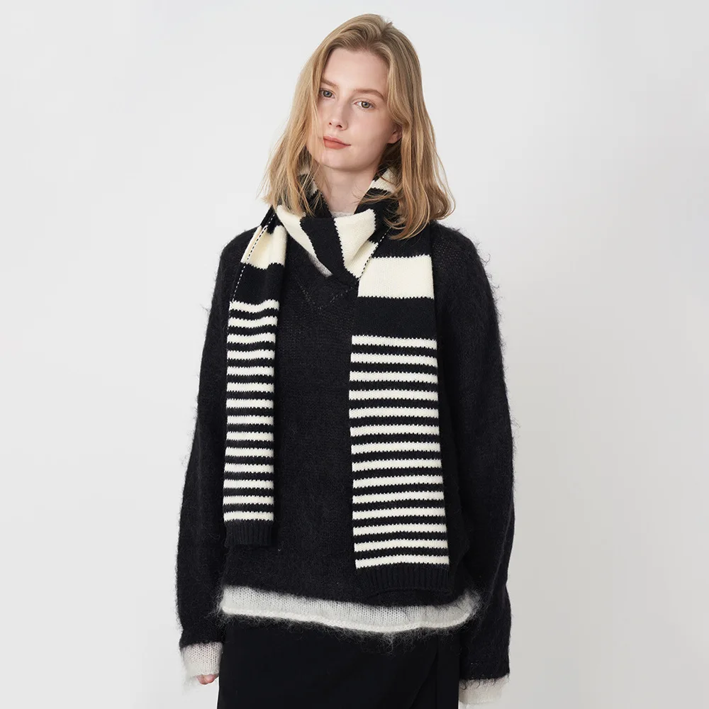 Рисунок 2 - Зимние новые полосатые теплые шарфы в стиле Ins