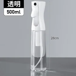 High Pressure Mist Spray Bottle (500ml Transparent)
