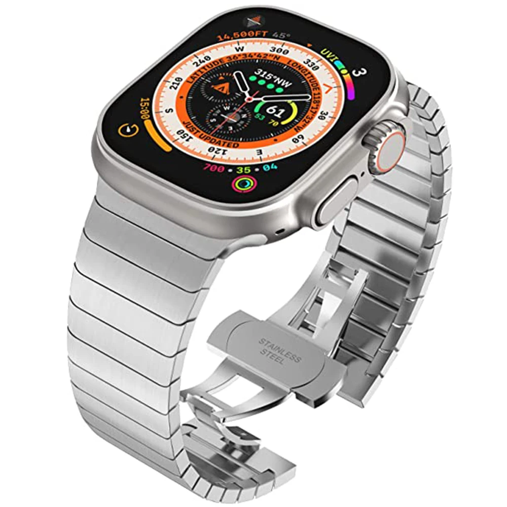 รูปสินค้า สายสแตนเลสสุดหรูสำหรับ Apple Watch ทุกรุ่น