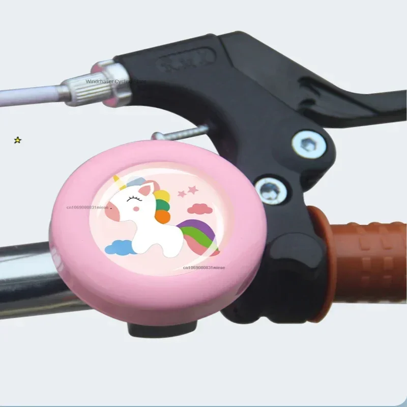 Bike Bell Bicycle Accessorie Stylish Adorable Unicorn Printed Bicycle Bells Decor Bike Bell Crisp Ring for Outdoor Children bicycle bell bicycle accessories