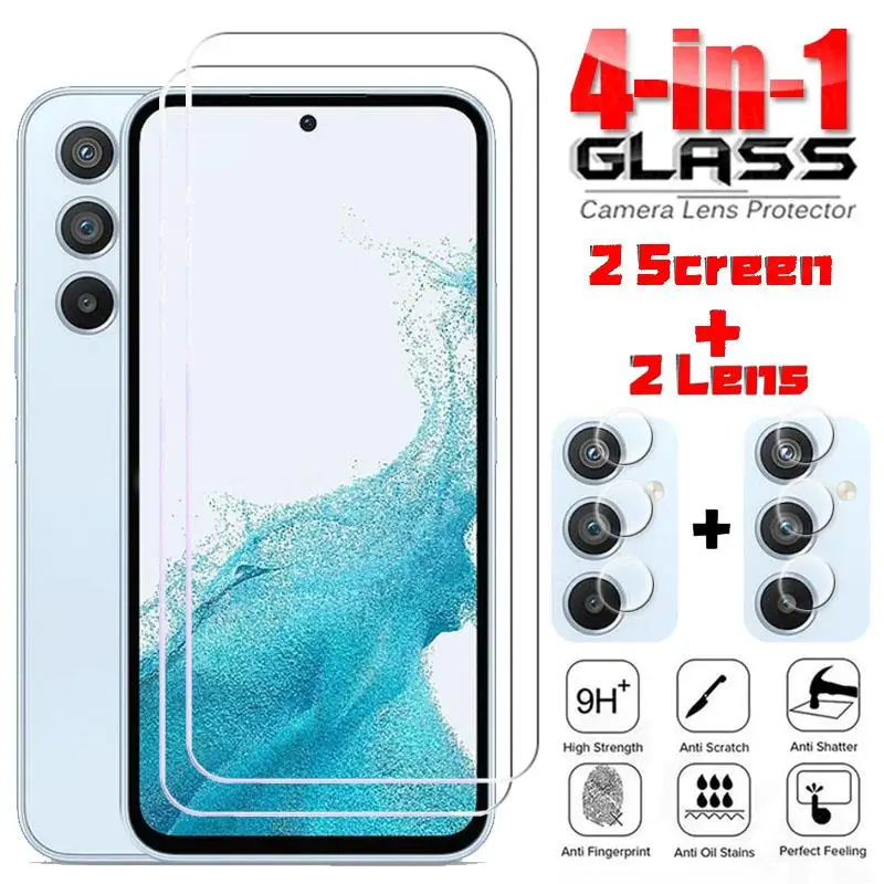 Per Samsung Galaxy A54 5G Proteggi Schermo In Vetro Temperato Per Samsung A54 5G A53 A52 A73 A72 Pellicola Protettiva Samsung A54 Glass