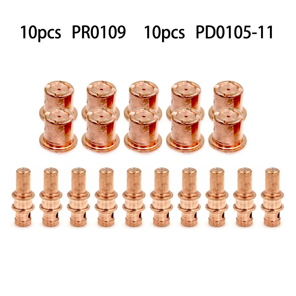 

20X Plasma Cutter Torch Electrode PR0109 Nozzle Tips PD0105-11 For Trafimet A81 Welding Nozzle Soldering Supplies CNC Metalwork