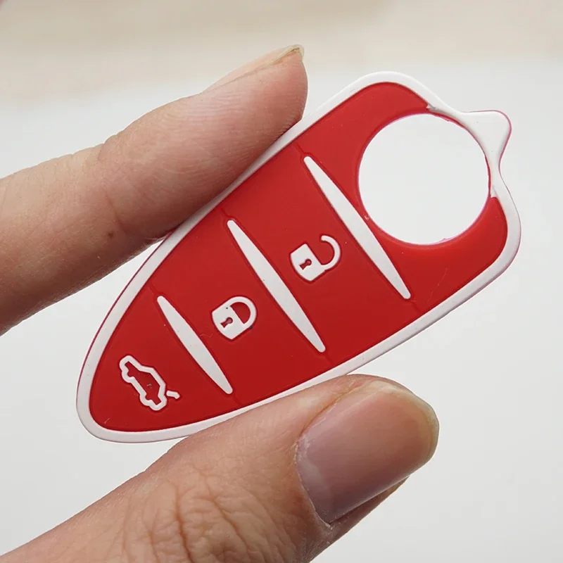 Rubber Key Pad Fit for Alfa Romeo Mito Giulietta 159 GTA Silicone 3 Buttons Flip Remote Car Accessories for Girls flip key fob shell car key pad