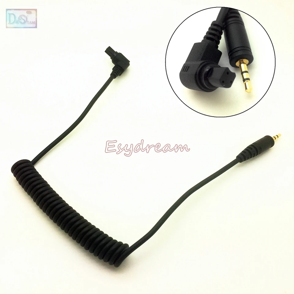 Remote Shutter Cable For Canon EOS Cameras, Compatible With Canon EOS R5, 6D Mark II, 5D Mark IV III II, 5DS, 5DR, 7D Mark II, D60, 5D, 7D (2.5mm-C3