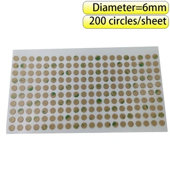 200circles/sheet, Diameter =6mm 3M 9472LE 300LSE Strong Bonding Round Disc Circles for button, key, 0.13mm thick 1